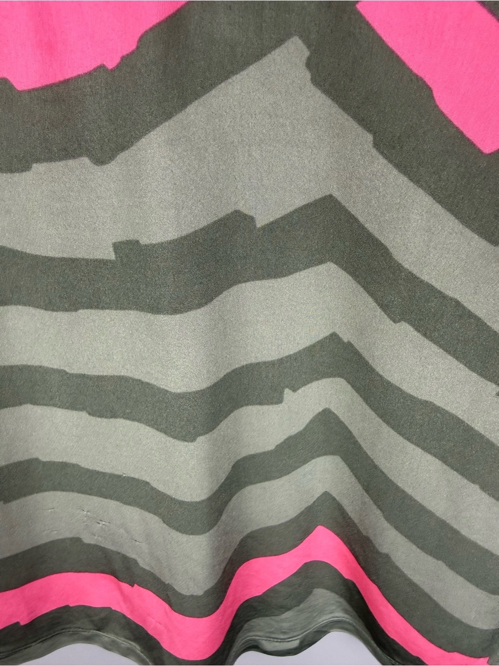 Jamie Sadock Medium Short Sleeve Golf Polo Shirt Pink Olive Abstract Print - Picture 8 of 13